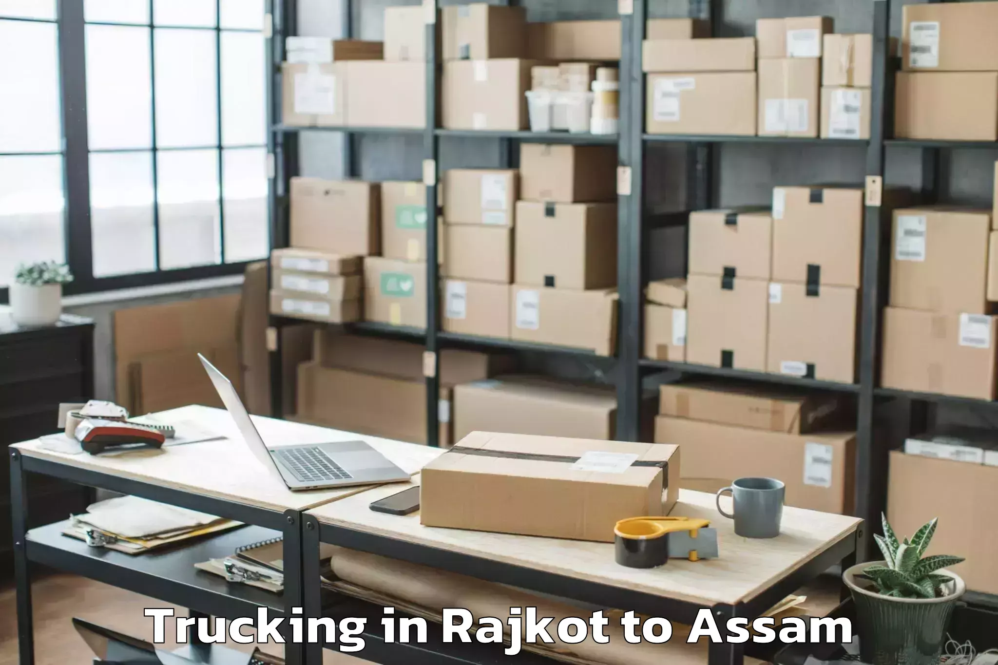 Reliable Rajkot to Gossaigaon Pt Trucking